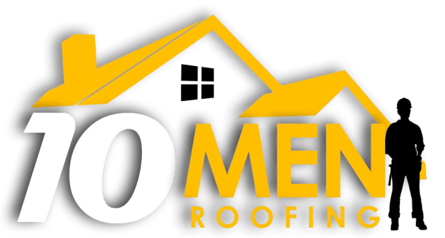 10 Men Roofing Logo