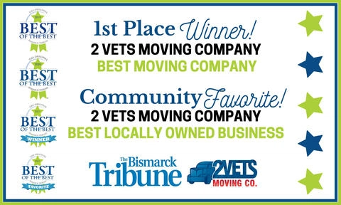 2 Vets Moving Company Logo