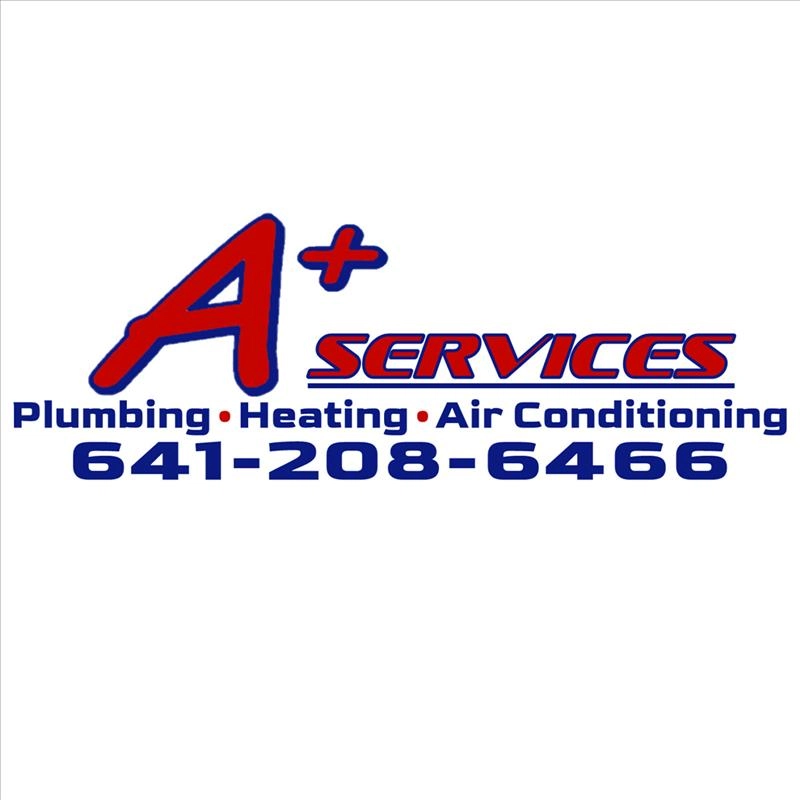 A+ Services Plumbing, Heating and Air Conditioning Logo