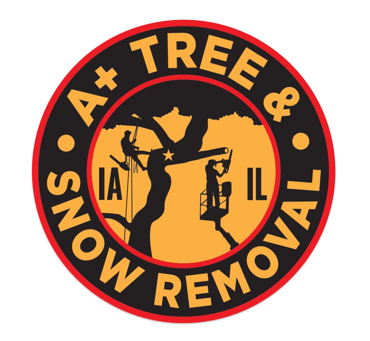 A+ Tree & Snow Removal Logo