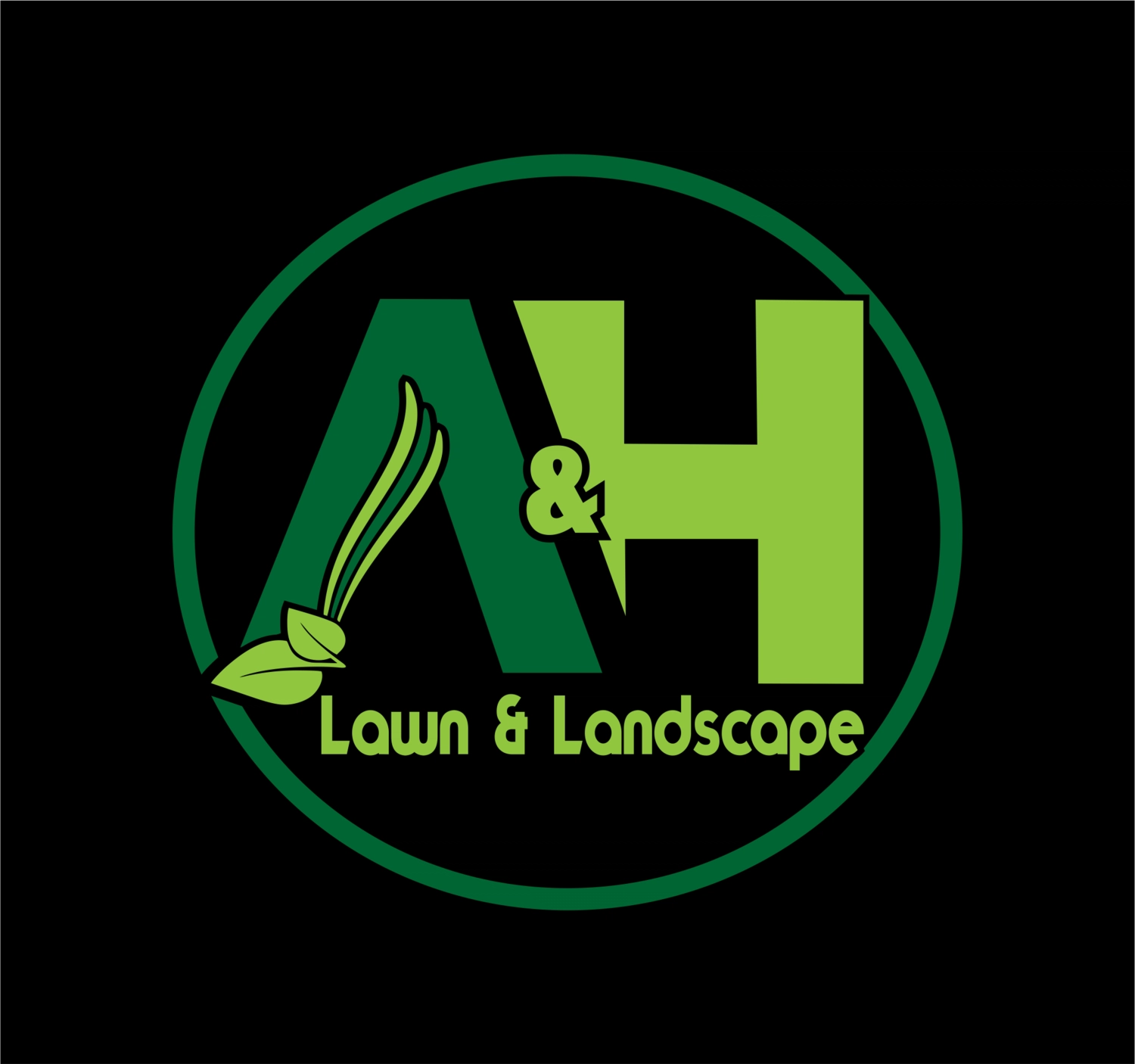 A & H Lawn & Landscape Logo