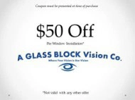 A Glass Block Vision Logo