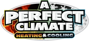 A Perfect Climate Heating & Cooling Logo