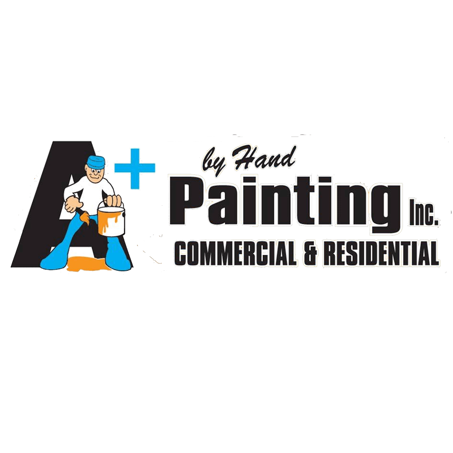 A Plus By Hand Painting Logo