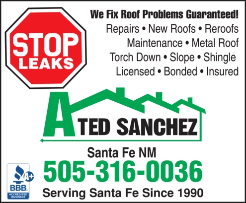 A Ted Sanchez Roofing Logo