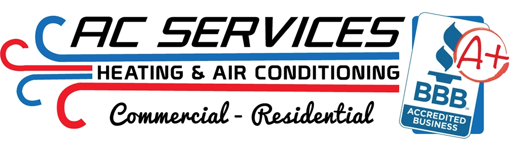 AC Services Heating & Air Conditioning Logo