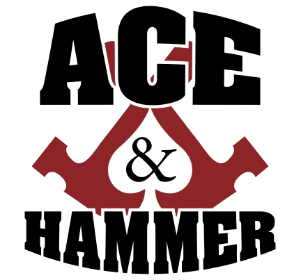 Ace and Hammer Construction Logo