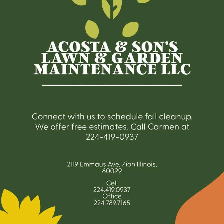 Acosta & Son's Lawn & Garden Maintenance LLC Logo