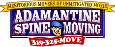 Adamantine Spine Moving | Cedar Rapids Logo
