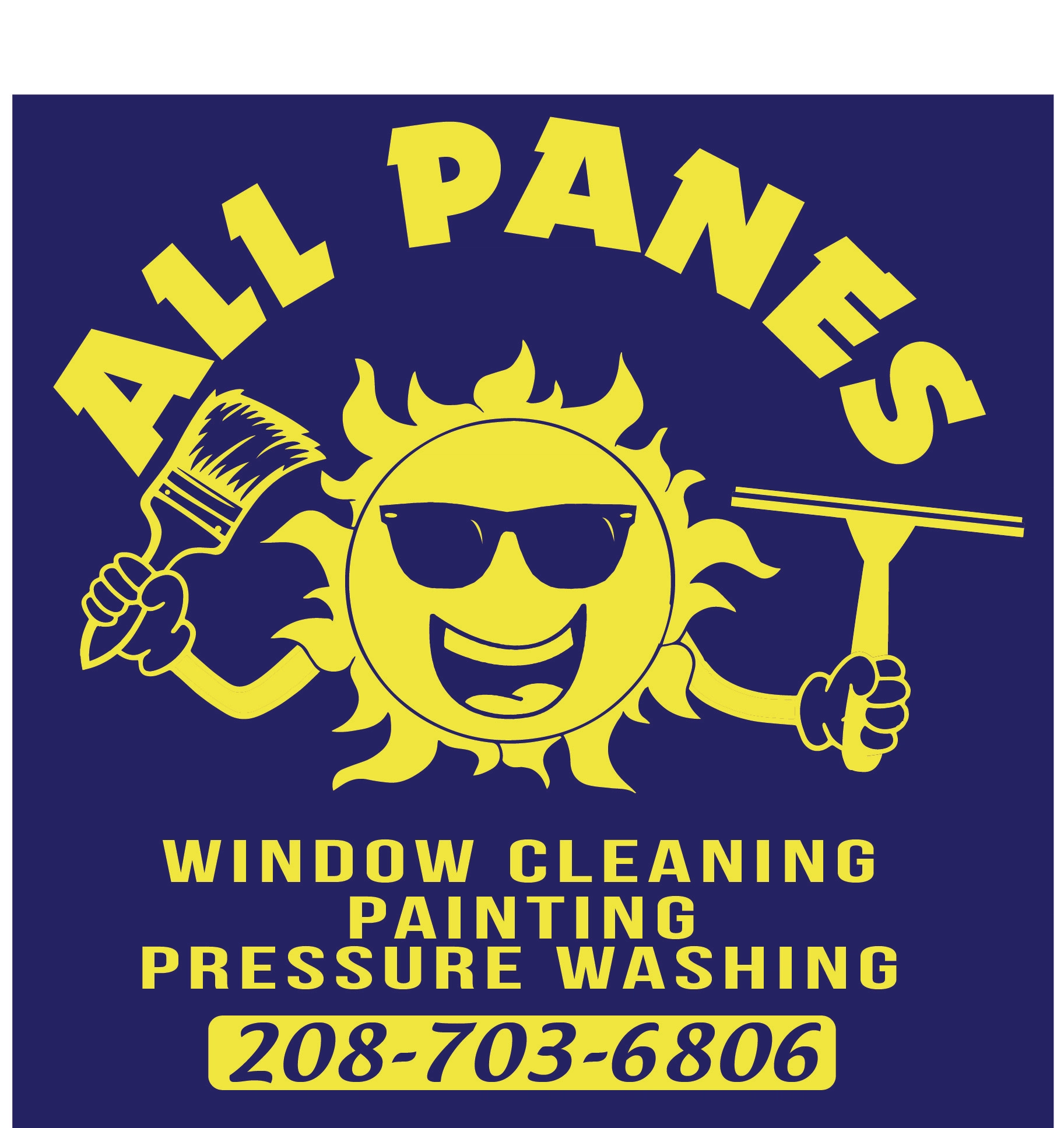 All Panes Window Cleaning, Painting, & Pressure Washing LLC. Logo