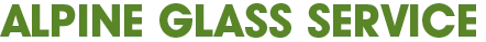 Alpine Glass Service Logo
