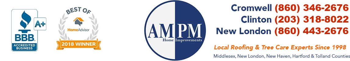 AM PM Roofing Logo