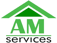 AM Services Co. Roofing & Construction Logo