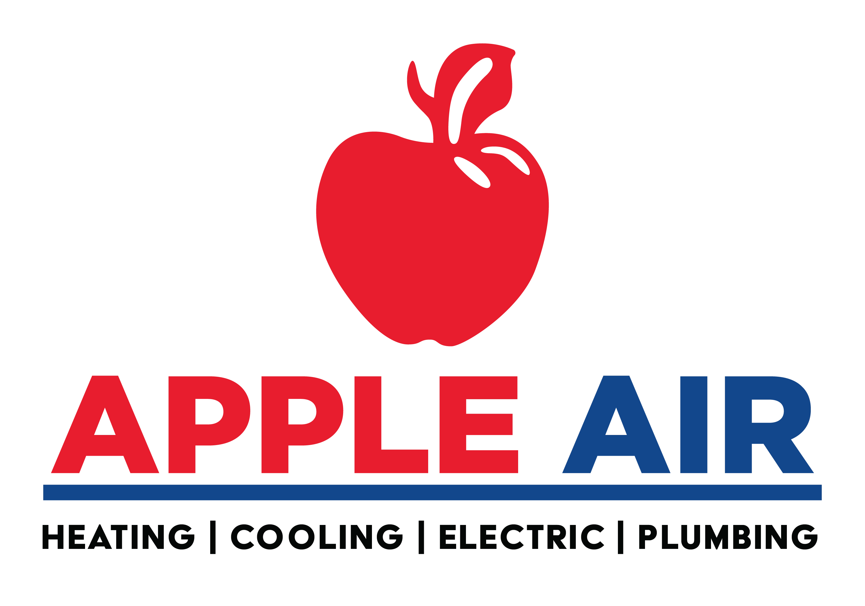Apple Air Heating Cooling Electric and Plumbing Logo