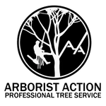 Arborist Action Professional Tree Service Logo