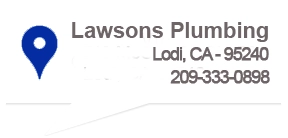 Awesome Lawsons Plumbing And Drain cleaning Logo