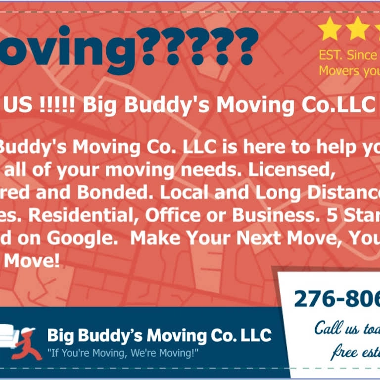 BIG BUDDYS MOVING CO. Logo