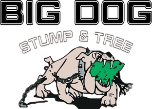 Big Dog Stump & Tree Logo