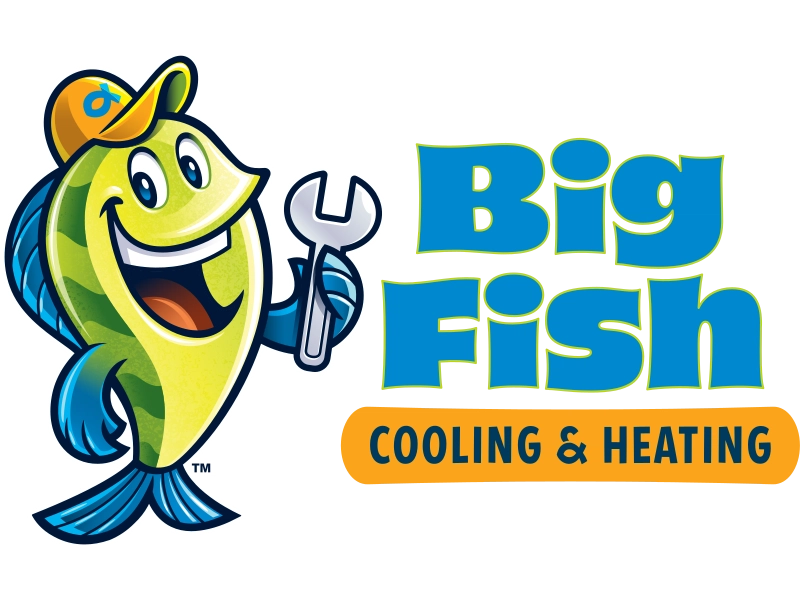 Big Fish Cooling & Heating Logo