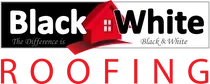 Black & White Roofing Logo