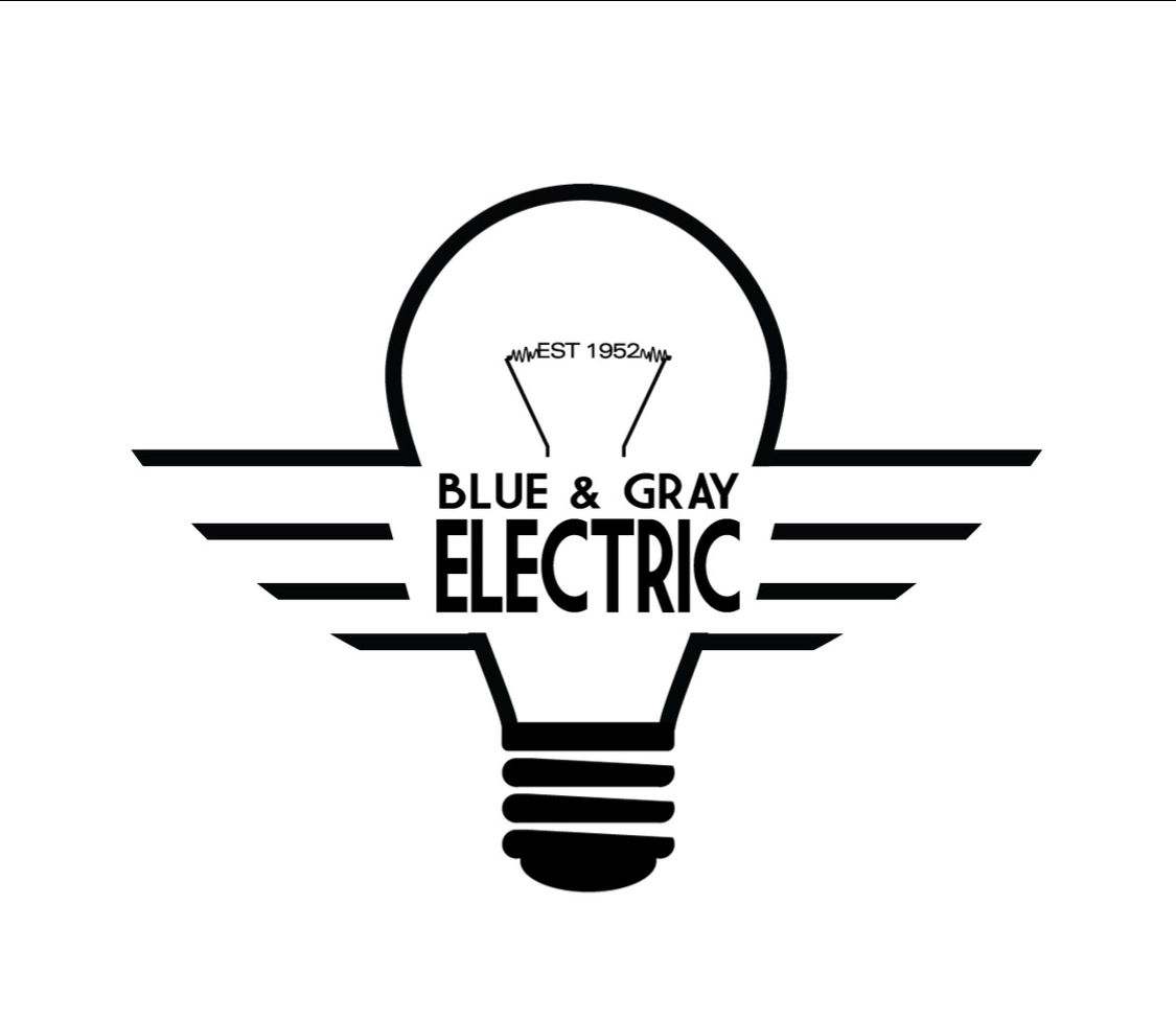 Blue & Gray Electrical Services Logo