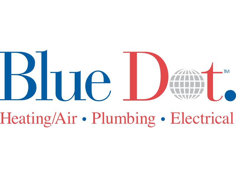 Blue Dot Heating, Air, Plumbing & Electrical Logo
