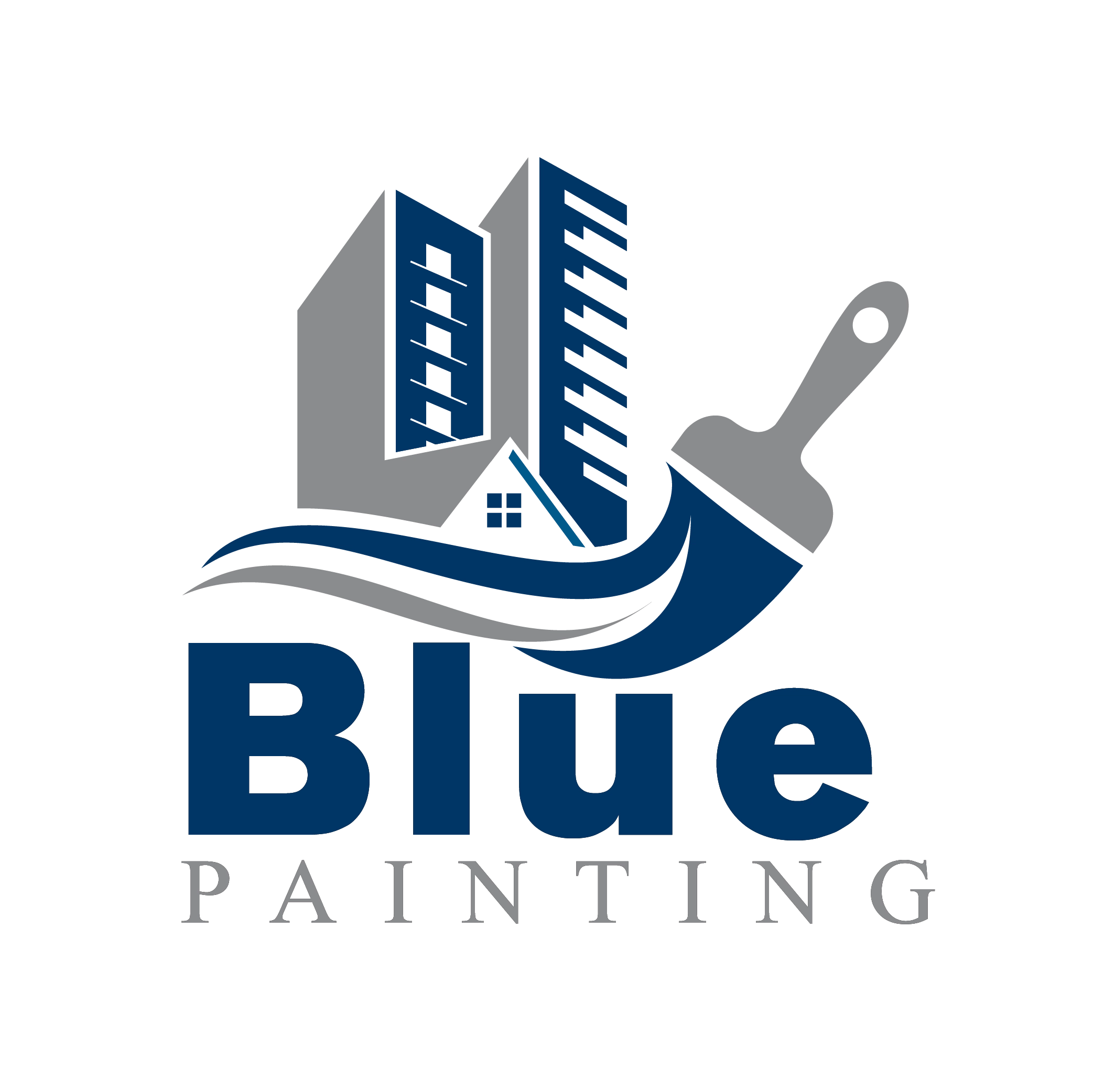 Blue Painting Logo