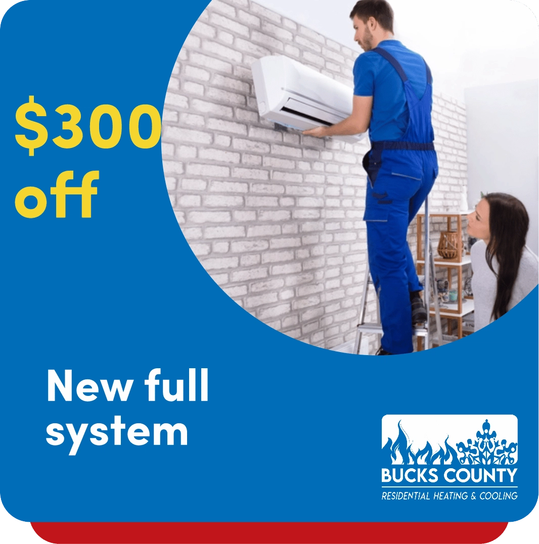 Bucks County Residential Heating & Cooling Logo