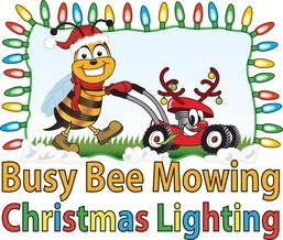 Busy Bee Mowing & Christmas Lighting Logo