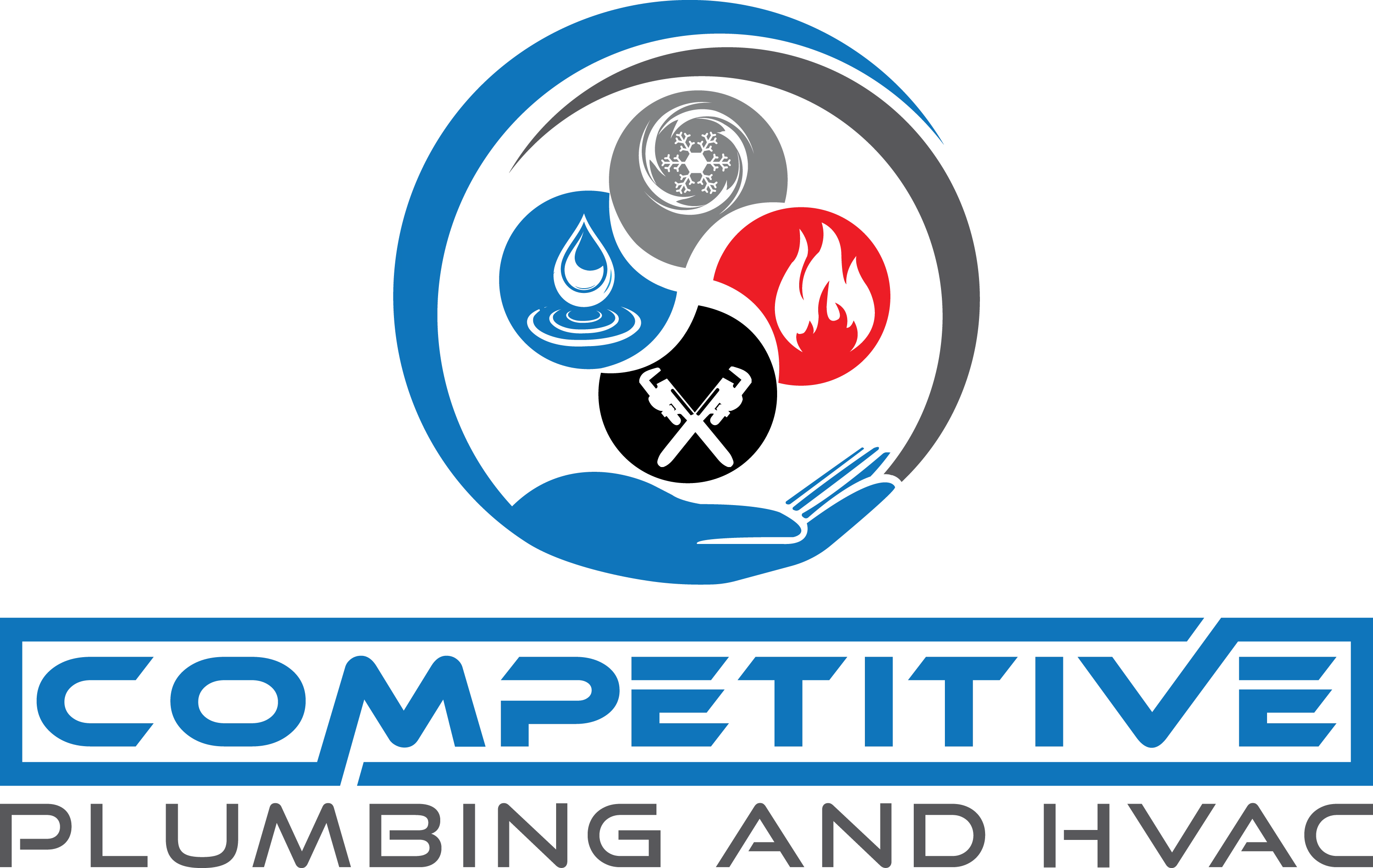 Competitive Plumbing and Hvac Logo