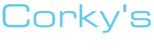 Corky's Seamless Gutter Systems Logo
