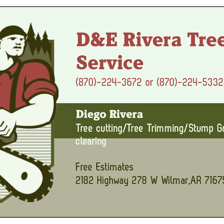 D & E Rivera Tree Service Logo