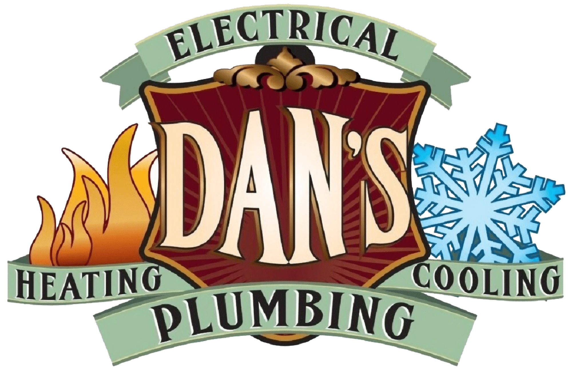 Dan's Plumbing Heating & Cooling Logo