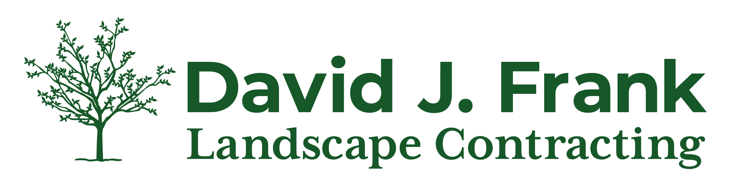 David J. Frank Landscape Contracting Logo