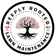 Deeply Rooted Lawn Maintenance Logo
