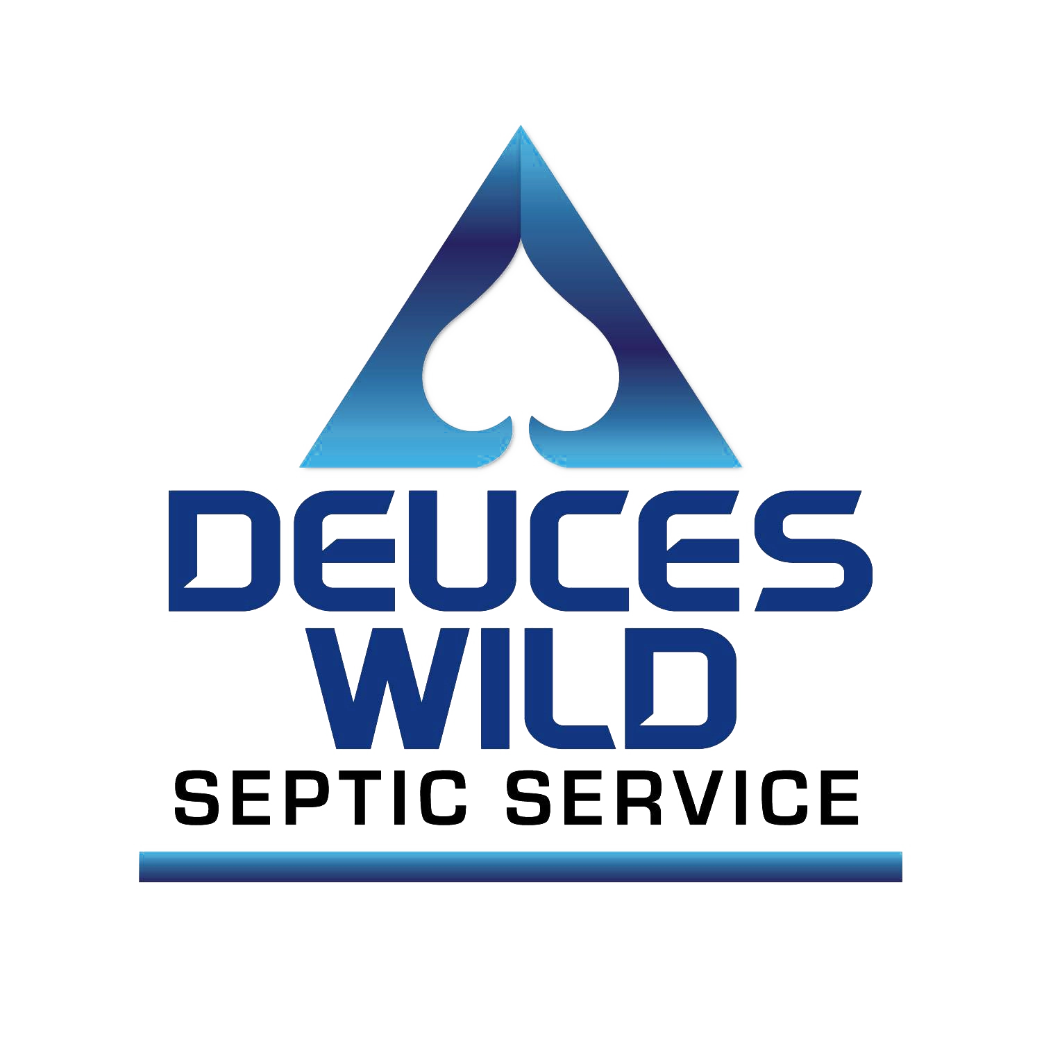 Deuces Wild Septic Service Logo