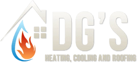 DG's Heating / Cooling & Roofing Logo