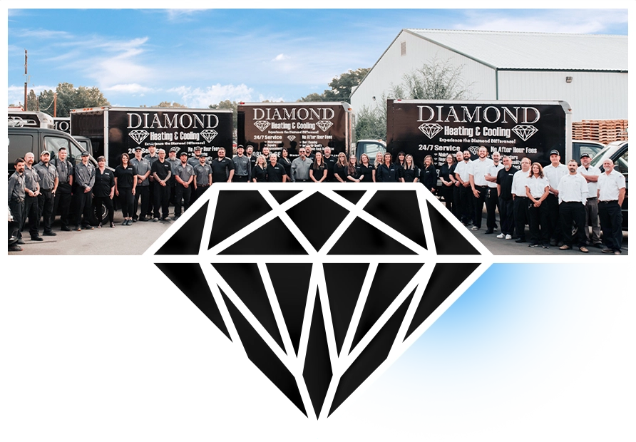Diamond Heating and Cooling Logo
