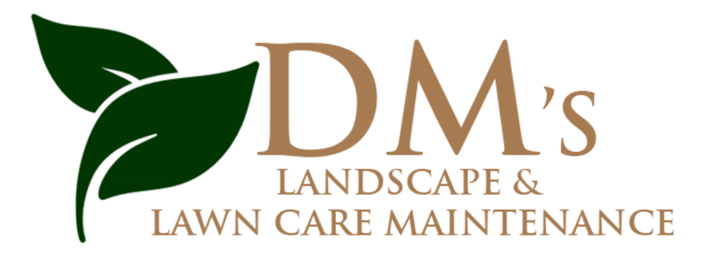 DM's Landscape & Lawn Care Maintenance Logo