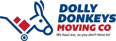 Dolly Donkeys Moving Co. Logo