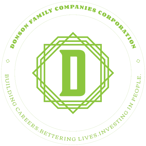 Mighty Oaks Tree Service LLC/ Donson Family Companies Corporation. Logo