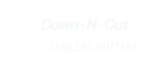 Down-N-Out Seamless Gutters Logo