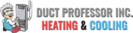 Duct Professor Heating & Cooling Logo