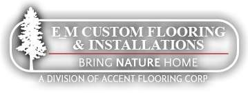 E_M Custom Flooring & Installations Logo