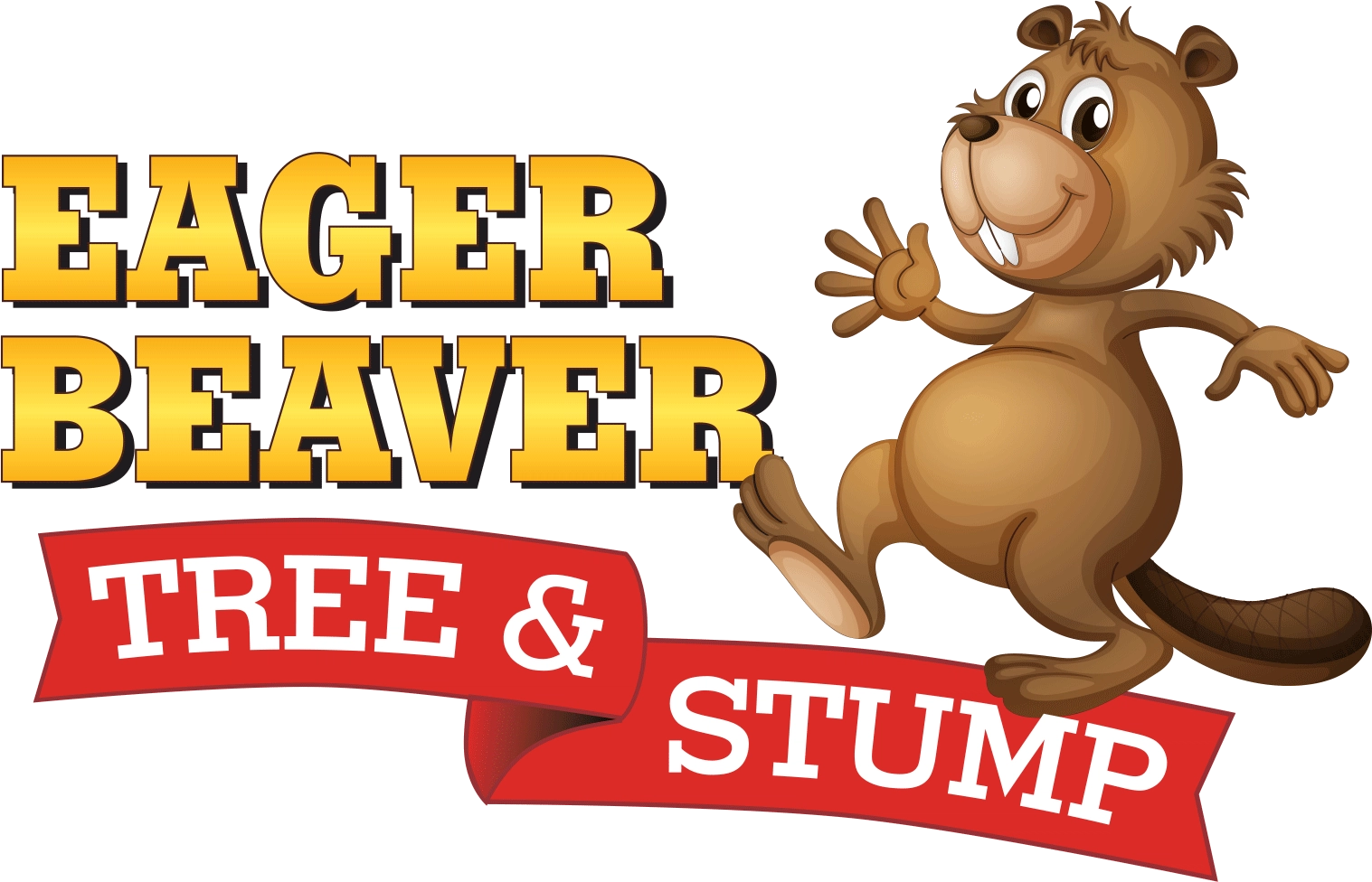 Eager Beaver Tree & Stump Logo