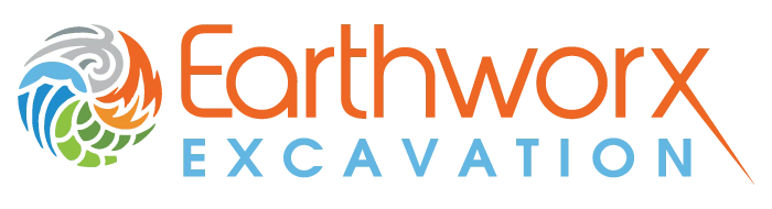 Earthworx Excavation Logo