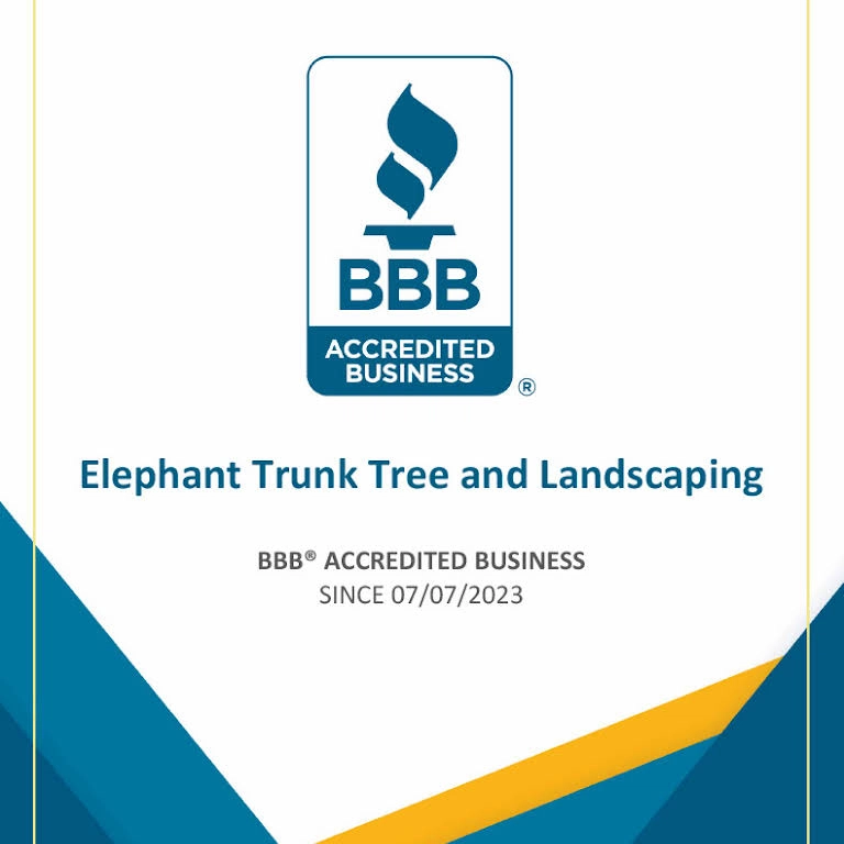 Elephant Trunk Tree and Landscaping Logo