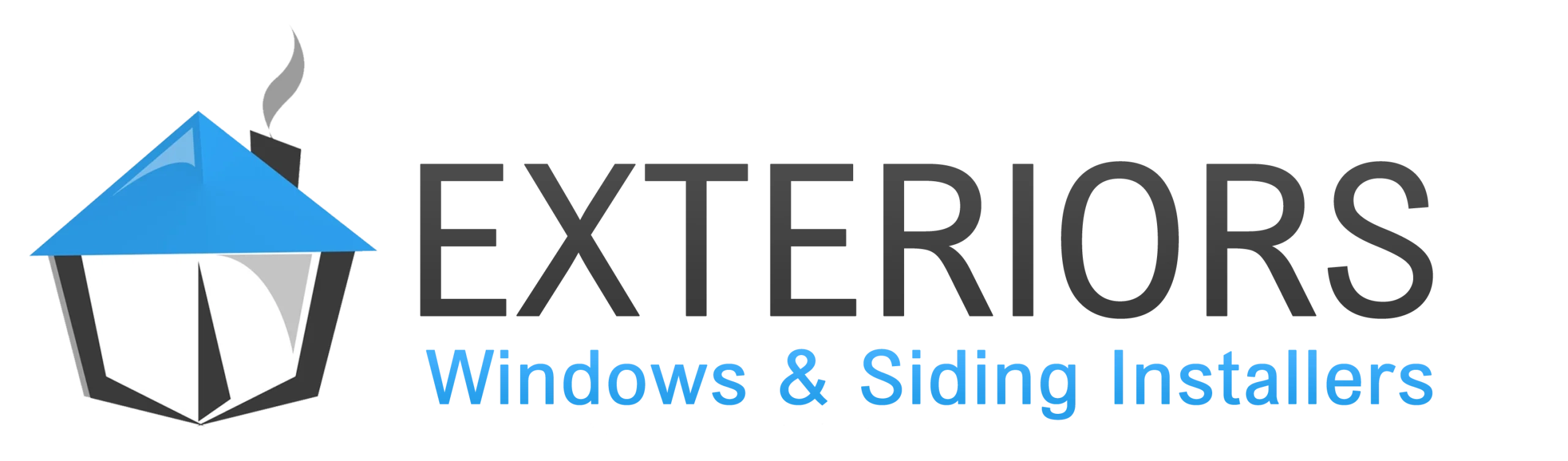 EXTERIORS Windows & Siding Installers Logo