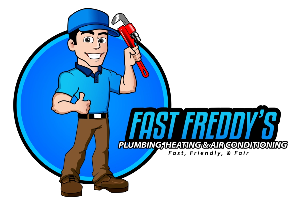Fast Freddy's Plumbing, Heating and Air Conditioning Logo