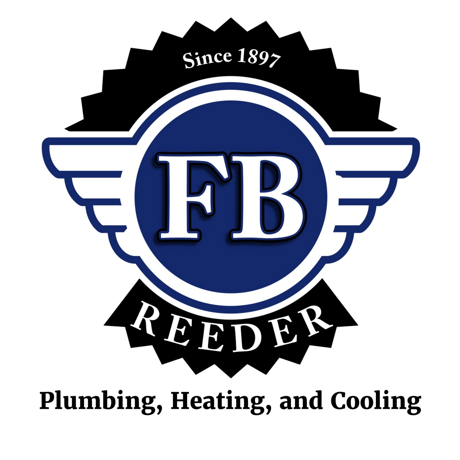 FB Reeder Plumbing, Heating & Cooling Logo